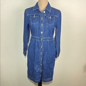 Talbots denim dress size 2 petite